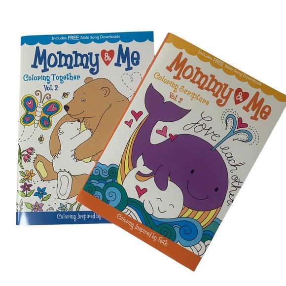 Mommy & Me Coloring Together Faith Based Coloring Pages Buy 4 Items Get‎ 25% Off - Picture 1 of 11